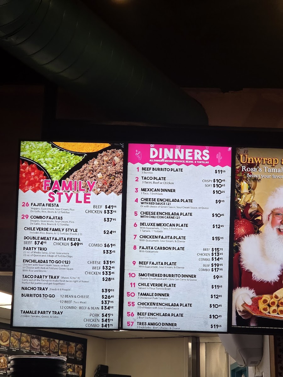 Menu Rosa's Café & Tortilla Factory-1