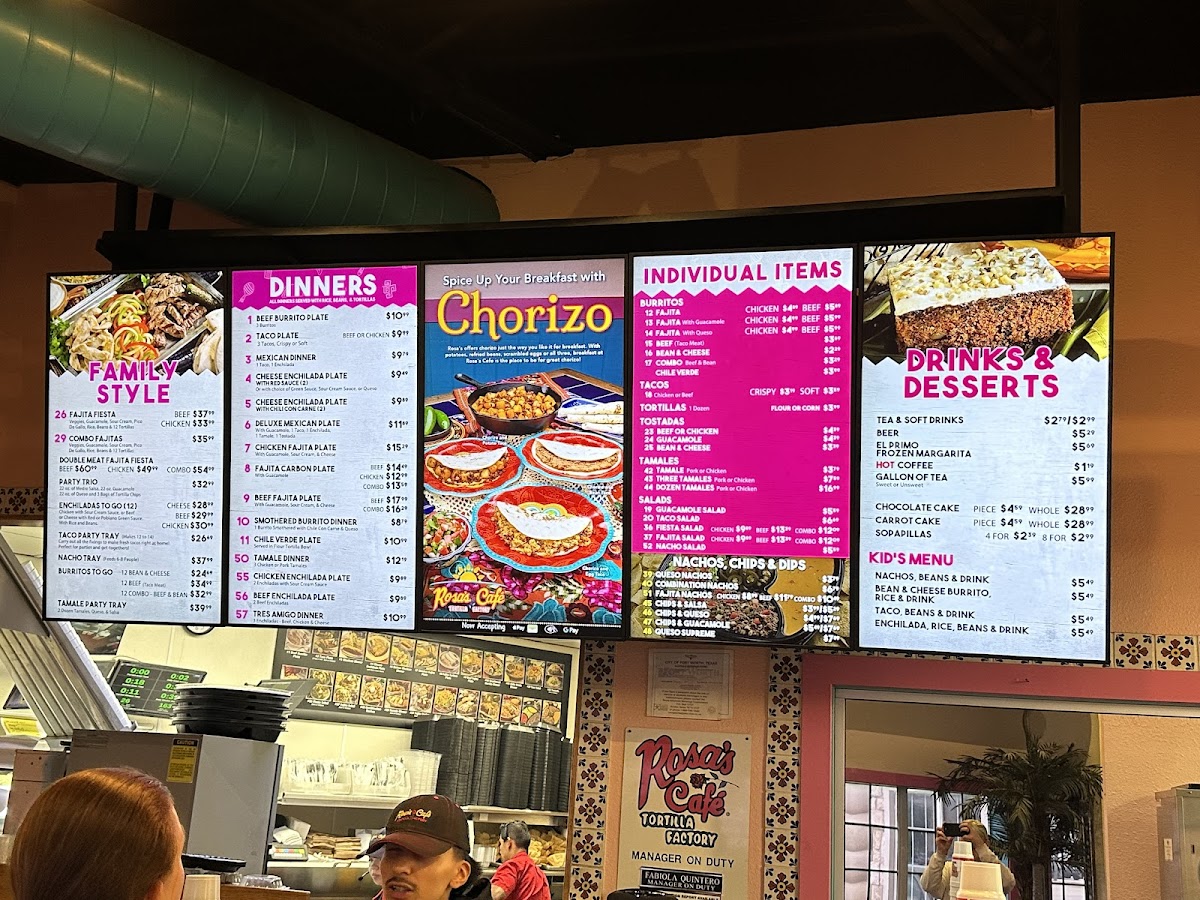 Menu Rosa's Café & Tortilla Factory-2